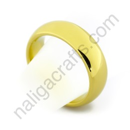 แหวนทังสเตนคาร์ไบด์ รุ่นคลาสสิค สีทอง (6มม.)