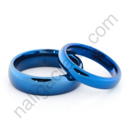 แหวนคู่ ทังสเตนคาร์ไบด์ รุ่นคลาสสิค สีน้ำเงิน