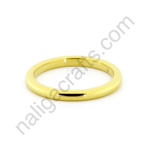 Domed Gold width 2mm