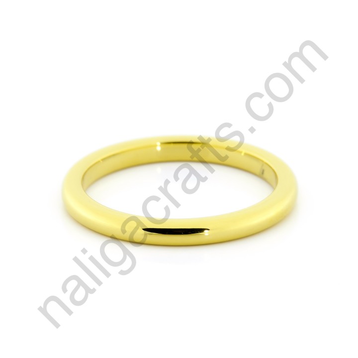 แหวนทังสเตนคาร์ไบด์ รุ่นคลาสสิค สีทอง (2มม.)
