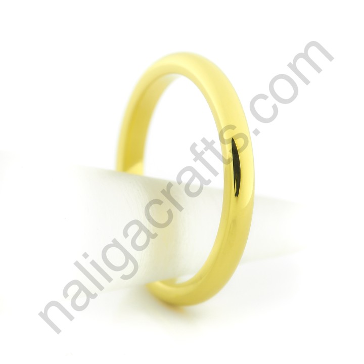 แหวนทังสเตนคาร์ไบด์ รุ่นคลาสสิค สีทอง (2มม.)