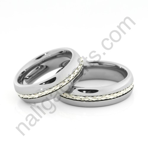 Silver Rope Couple Set