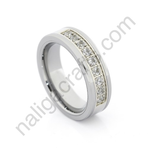 Stones In Silver Bevel 6mm