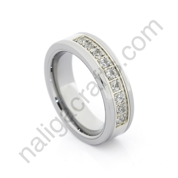Stones In Silver Bevel 6mm