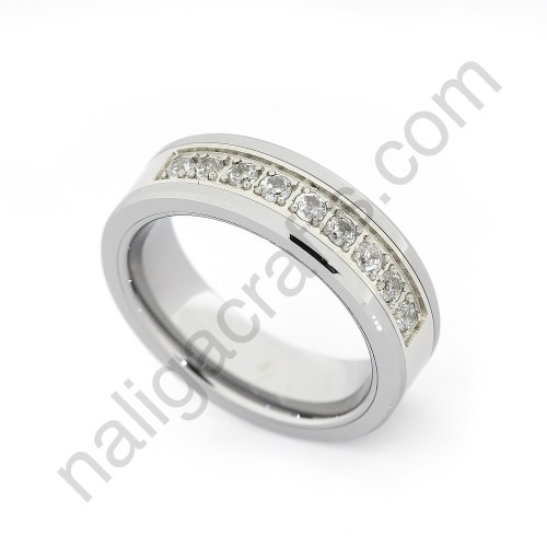 Stones In Silver Bevel 6mm