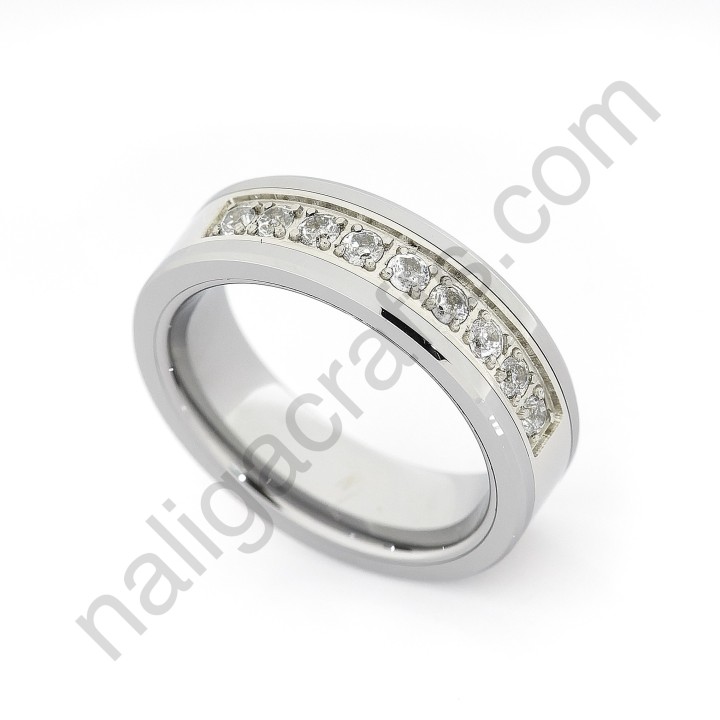 Stones In Silver Bevel 6mm