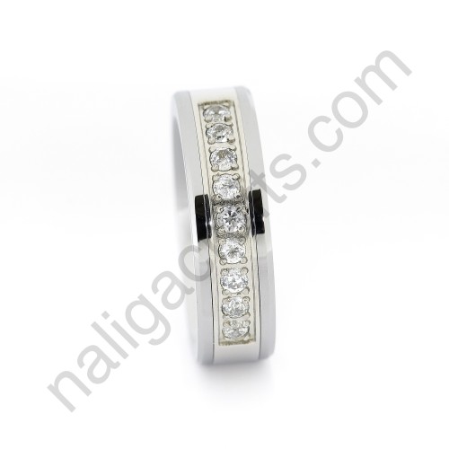 Stones In Silver Bevel 6mm
