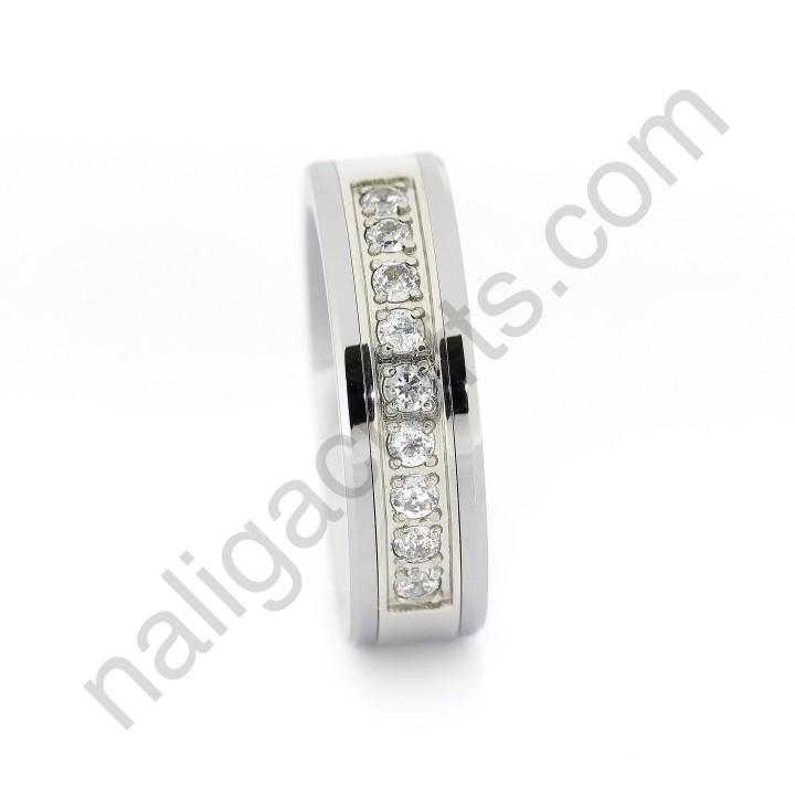 Stones In Silver Bevel 6mm