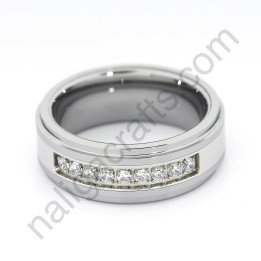 Stones In Silver Stepped 8mm