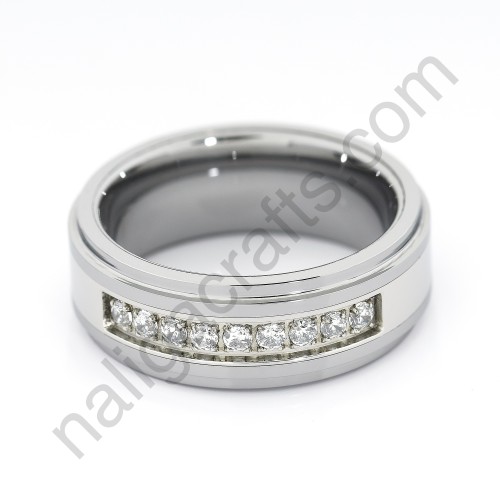 Stones In Silver Stepped 8mm