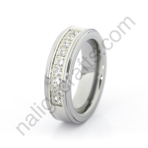 Stones In Silver Stepped 6mm