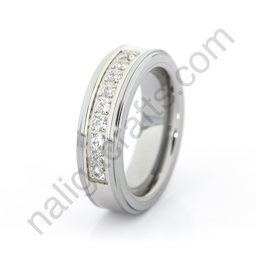Stones In Silver Stepped 6mm