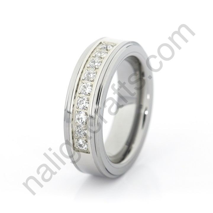 Stones In Silver Stepped 6mm