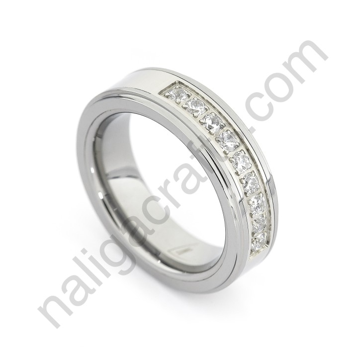 Stones In Silver Stepped 6mm