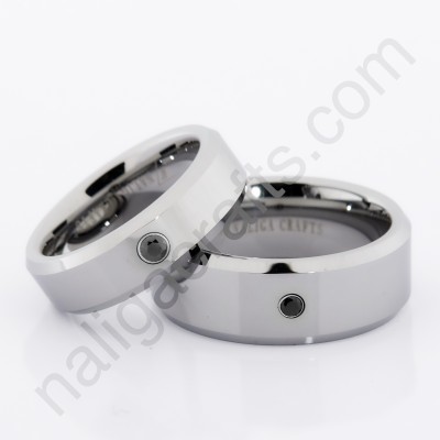 แหวนคู่ Black Spot (6&8มม.)