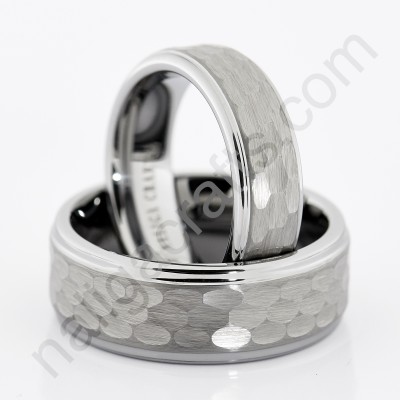 แหวนคู่ Hammered Grey