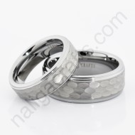 แหวนคู่ Hammered Grey