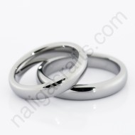 แหวนคู่ Domed Grey (4มม.)