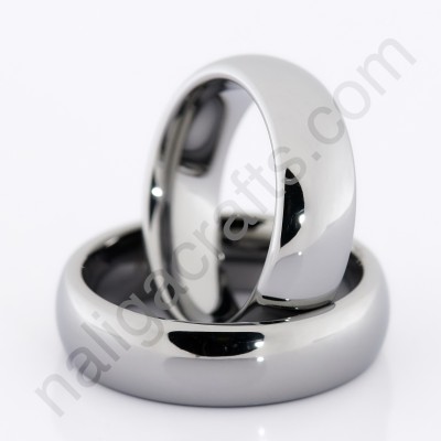 แหวนคู่ Domed Grey (6มม.)