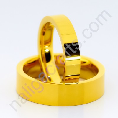 แหวนคู่ Golden Flatband