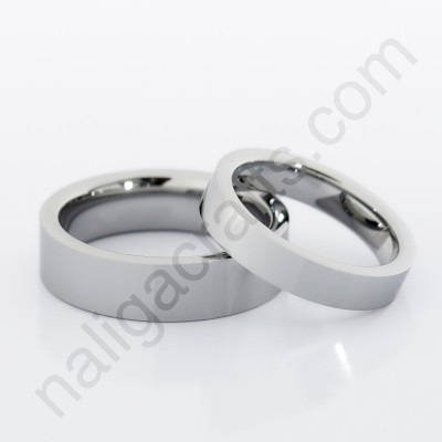 แหวนคู่ Grey Flat Band