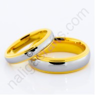 แหวนคู่ Grey Gold