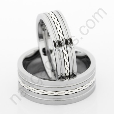 แหวนคู่ Silver Twist แหวนคู่ Silver Twist